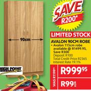 High Point Avalon 90Cm Robe
