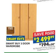 Smart Buy 3 Door Wardrobe