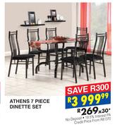 Athens 7 Piece Dinette Set