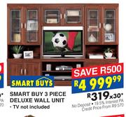 Smart Buys 3 Piece Deluxe Wall Unit