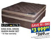King Koil Orion Queen Base Set