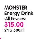 Monster Energy Drink(All Flavours)-24x500ml