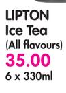 Lipton Ice Tea(All Flavours)-6x330ml