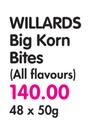 Willards Big Korn Bites(All Flavours)-48x50g