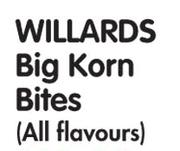 Willards Big Korn Bites(All Flavours)-48x50g