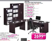 Bedford Home Office Desk Suite(1x1200mmx800mm)Desk-Each