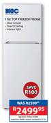 KIC 170Ltr Top Freezer Fridge