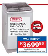 Defy 10kg Metallic Top Loader