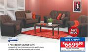 Commagomma 4 Piece Ebony Lounge Suite