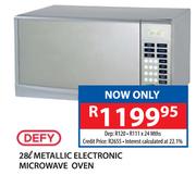 Defy 28Ltr Metallic Electronic Microwave Oven