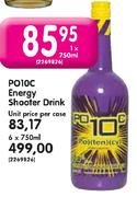 Po10c Energy Shooter Drink-6 x 750ml