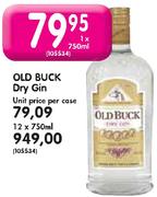 Old Buck Dry Gin-1 x 750ml