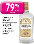 Old Buck Dry Gin-Unit Price Per Case