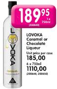 Lovoka Caramel Or Chocolate Liqueur-Unit Price Per Case