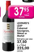 Leopard's Leap Cabernet Sauvignon,Shiraz Or Merlot-1 x 750ml