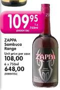 Zappa Sambuca Range-Unit Price Per Case