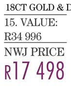 NWJ 18CT Gold & Diamonds Ring