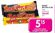 Nestle Bar One Or Tex(Large)-40's