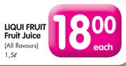 Liqui Fruit Fruit Juice-1.5L Each