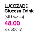 Lucozade Glucose Drink(All Flavours)-4's