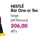 Nestle Bar One Or Tex Large(All Flavours)-40's