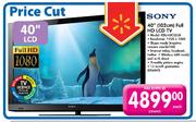 Sony 40" (102cm) Full HD LCD TV-Model KDL 40CX520