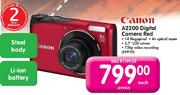 Canon A2200 Digital Camera Red
