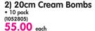 ISI Cream Bombs 10 Pack-Each
