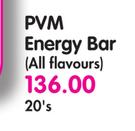 PVM Energy Bar(All Falvours)-20's