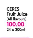 Ceres Fruit Juice(All Flavours)-24's
