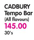 Cadbury Tempo Bar(All Falvours)-30's