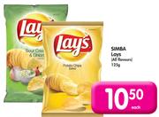 Simba Lays(All Flavours)-125g Each