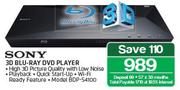 Sony 3D Blu-Ray DVD Player BDP-S4100