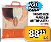 Spekko Rice parboiled White(Plastic)-10kg