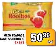 Glen Teabags Tagless Rooibos-4x80's pack