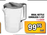 Ideal 1.7Ltr Cordless Kettle