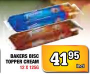 Bakers Bisc Toppers Cream-12x125g