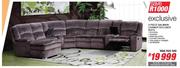 Exclusive 3-Piece Balmain Corner Recliner Suit
