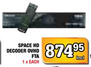 Space HD Decoder OVHD FTA-Each
