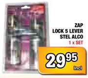 Zap Lock 5 Lever Stel Alco-Set