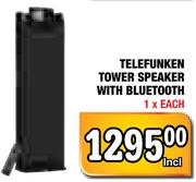Telefunken Tower Speaker With Bluetooth-Each