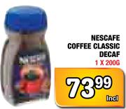 Nescafe Coffee Classic Decaf-1x200g