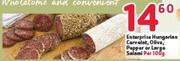 Enterprise Hungarian Cervelat, Olive, Papper Or Large Salami-Per 100G