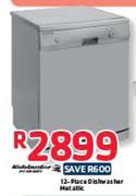 Kelvinator 12-Place Dishwasher Metallic