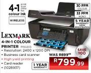 Lexmark 4-In-1 Colour Printer