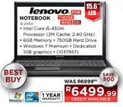 Lenovo 15.6" LED Notebook 