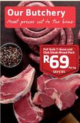 PnP-Bulk T-Bone And Club Steak Mixed Pack-Per kg