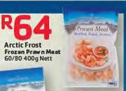 Arctic Frost Frozen Praw n Meat-60/80 400g Nett