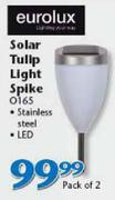 Eurolux Solar Tulip Light Spike 0165-2 Pack