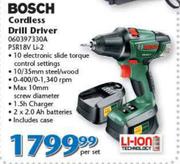 Bosch Cordless Drill Driver